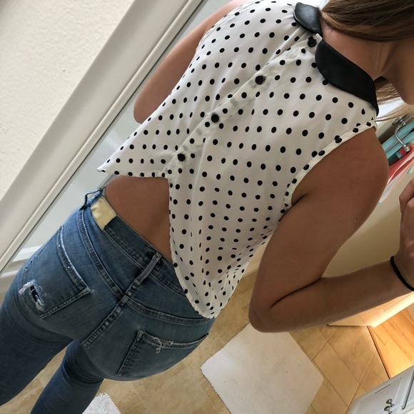 Soprano Polka Dot Crop Top - Picture 3 of 8